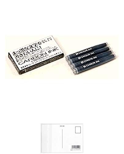 Carbon Pen Ink Cartridge 4 Pieces Pack Black 1 set