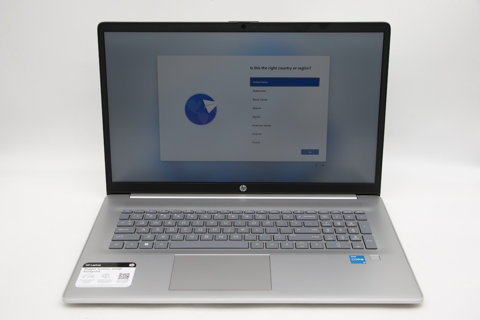 HP Laptop 17-CN3034WM Laptop i3-N305 1.8GHZ 16GB RAM 512GB SSD - Silver