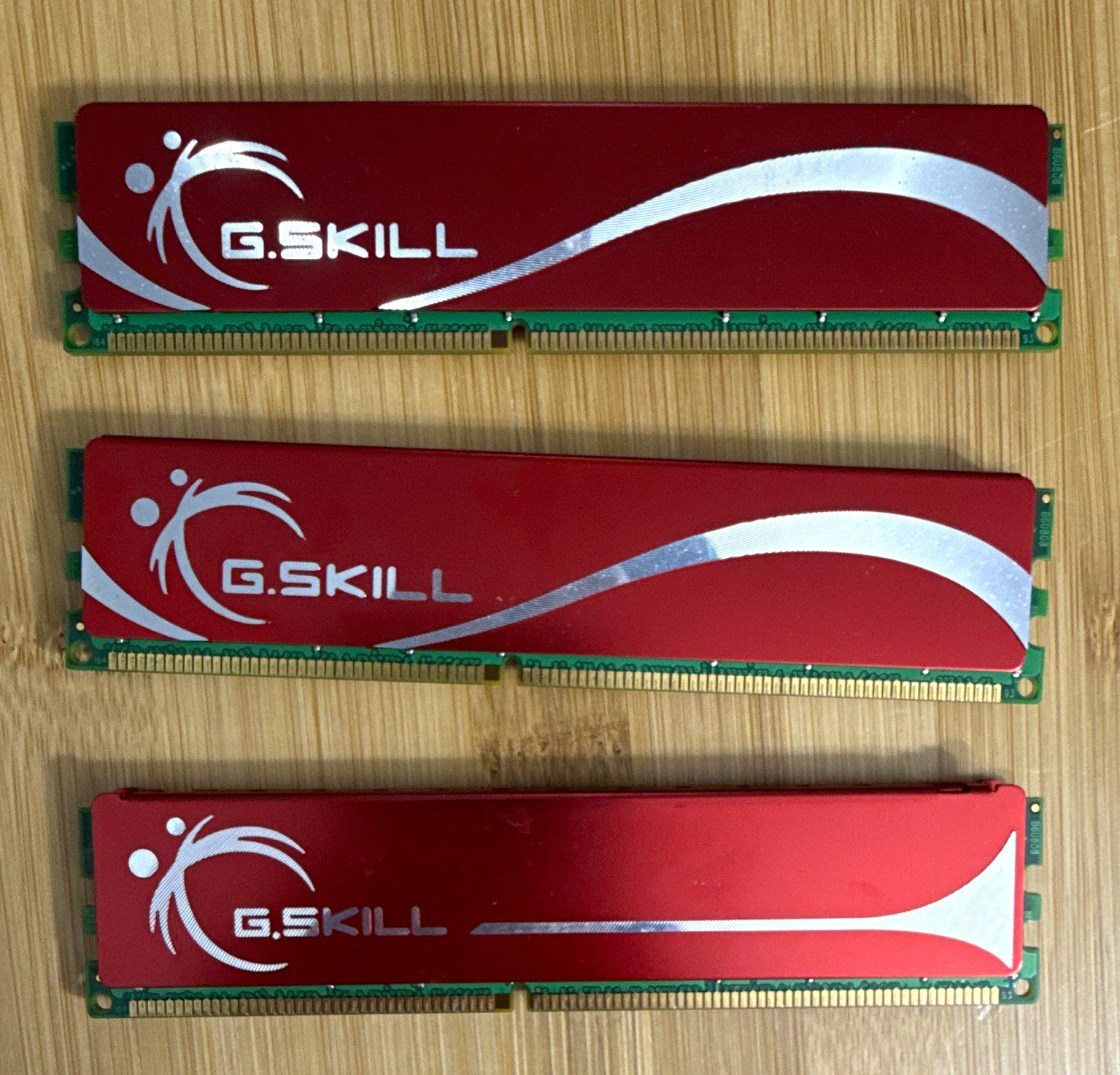G.SKILL 3GB (3x1GB) DDR-400 PC-3200 184-Pin DIMM RAM Lot F1-3200