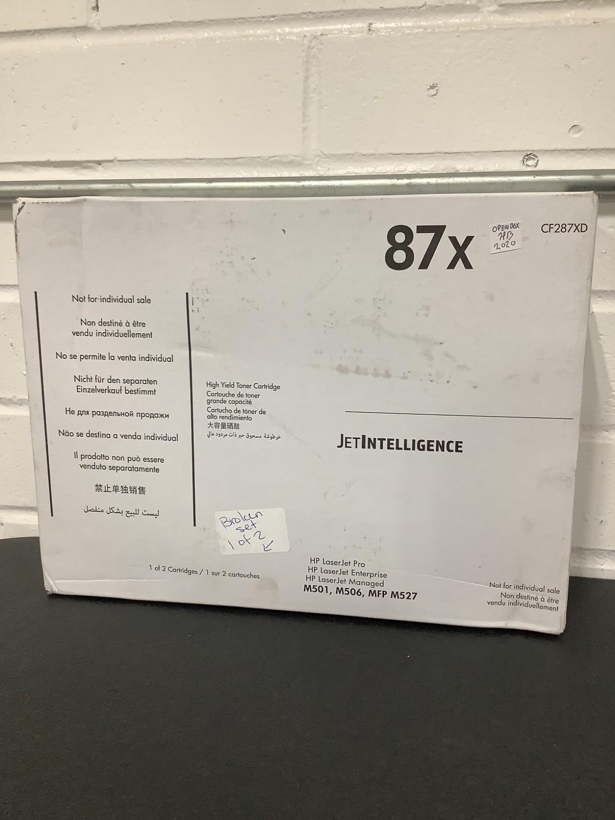 Original HP 87X (CF287XD) Black Toner Cartridge