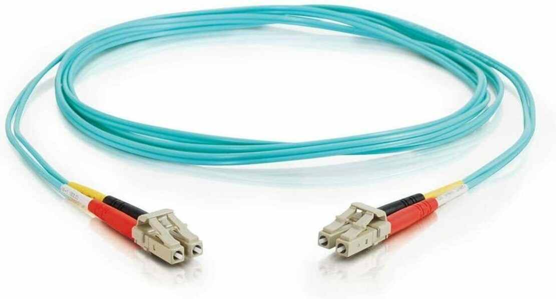 C2G 33047 Fiber Optic Cable - LC-LC 10Gb 50/125 OM3 Multimode PVC Fiber Cable