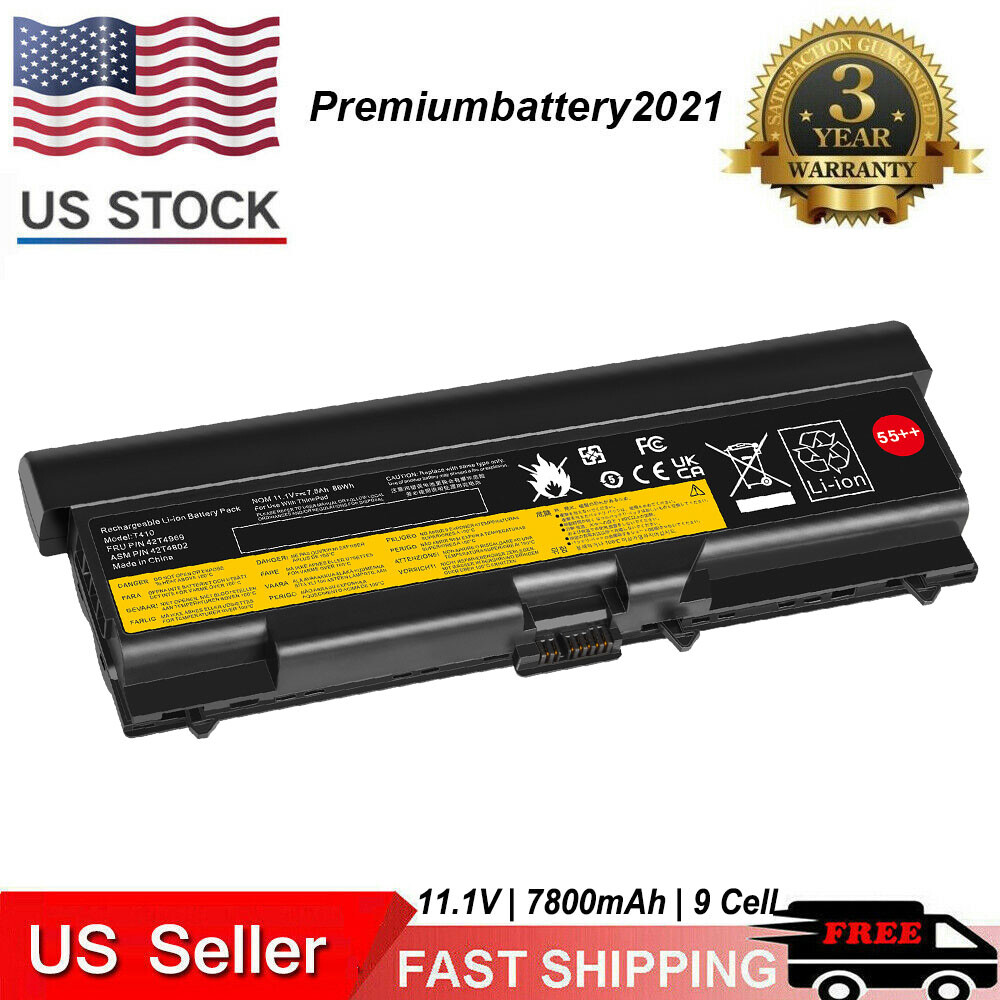 9Cell Laptop Battery for Lenovo ThinkPad 70+ T410 T420 0A36303 (Top Quality)