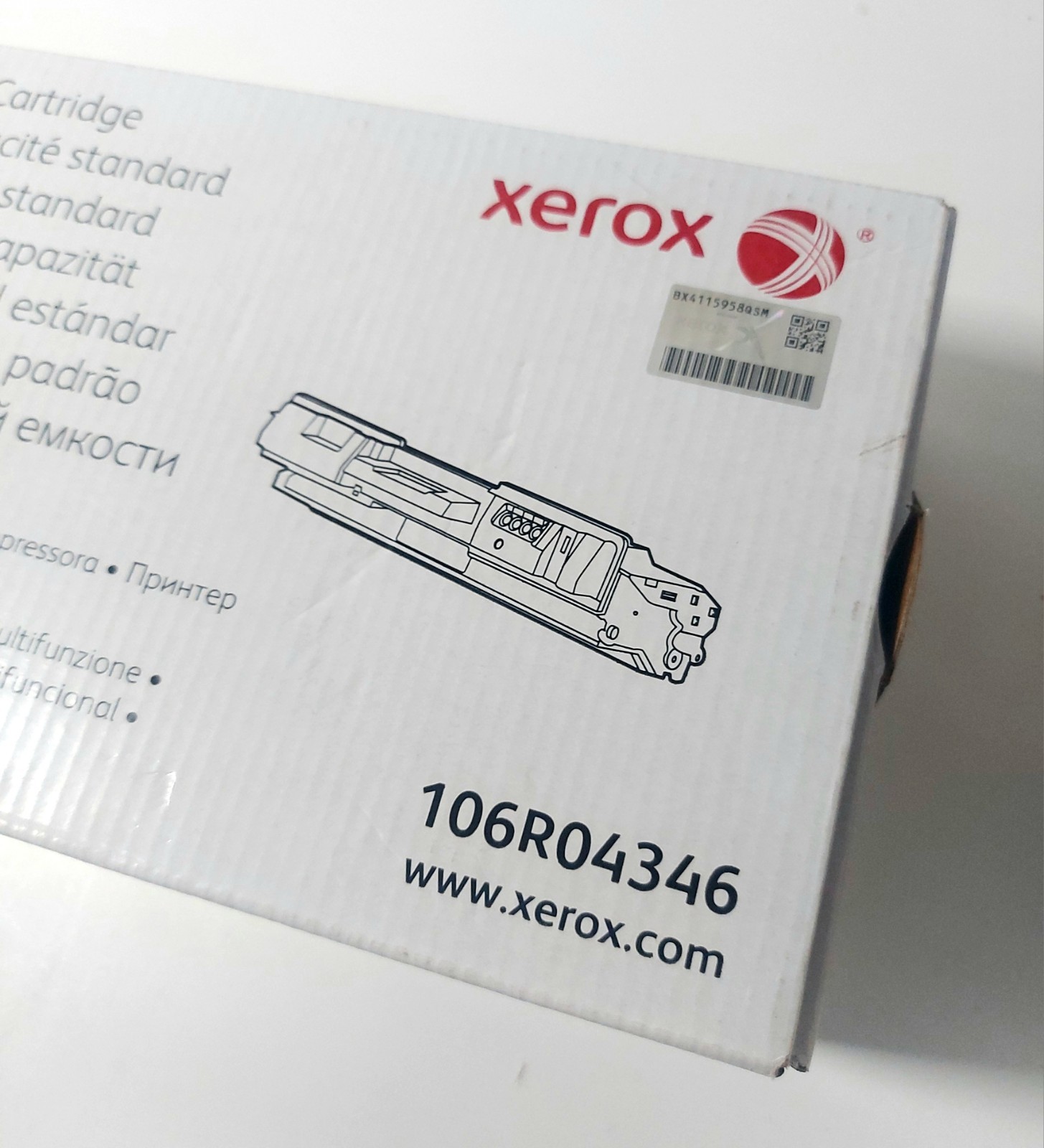 Genuine Xerox 106R04346 Black Toner Cartridge, For B205/B210/B215