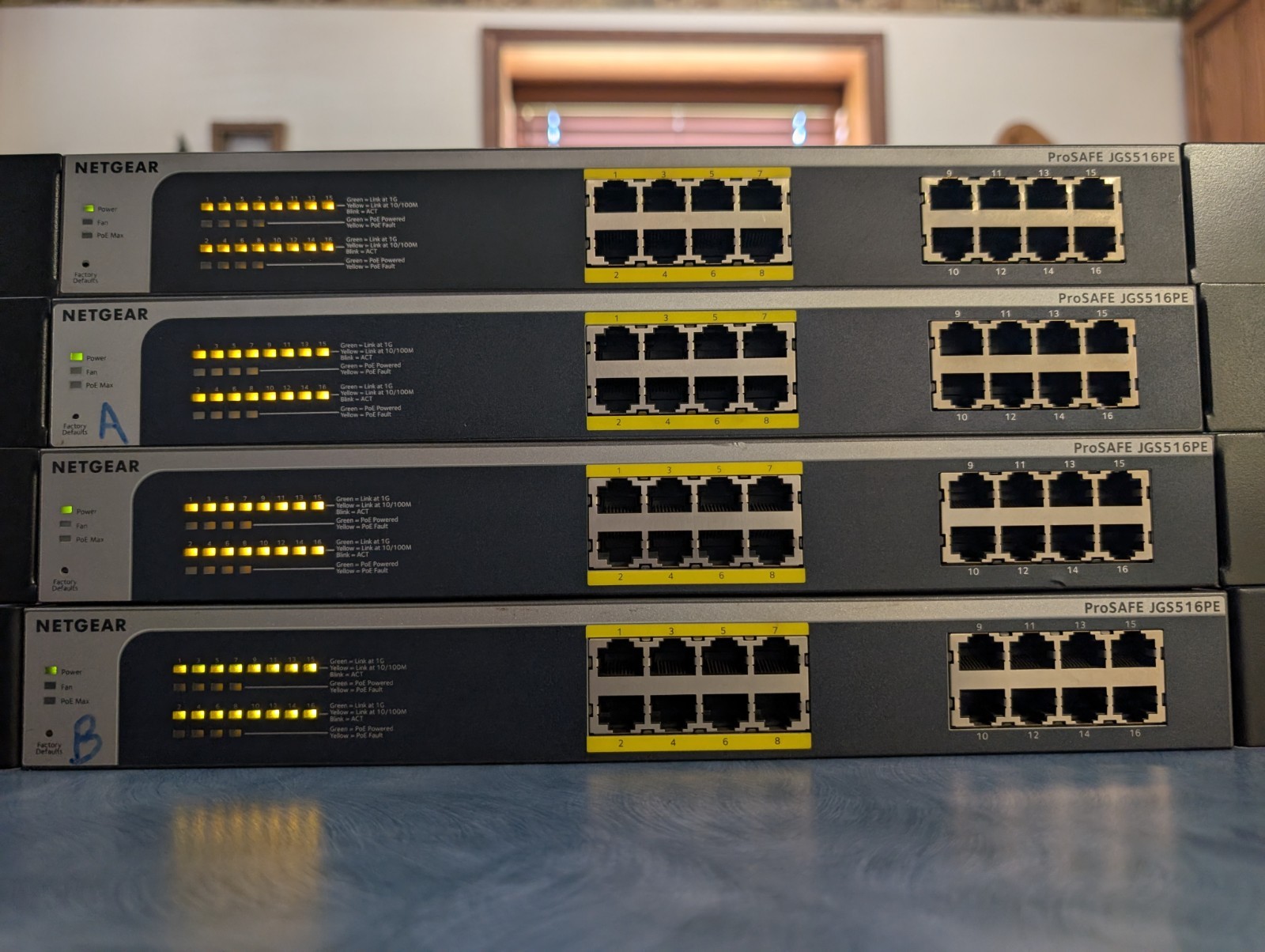 NETGEAR JGS516PE ProSAFE Plus 16-Port Gigabit Ethernet Switch with 8 Ports PoE