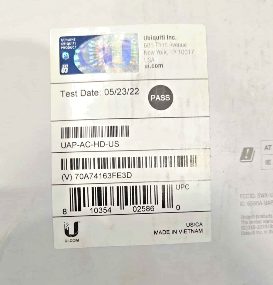 Ubiquiti UniFi Access Point (UAP-AC-HD-US)   New in Box