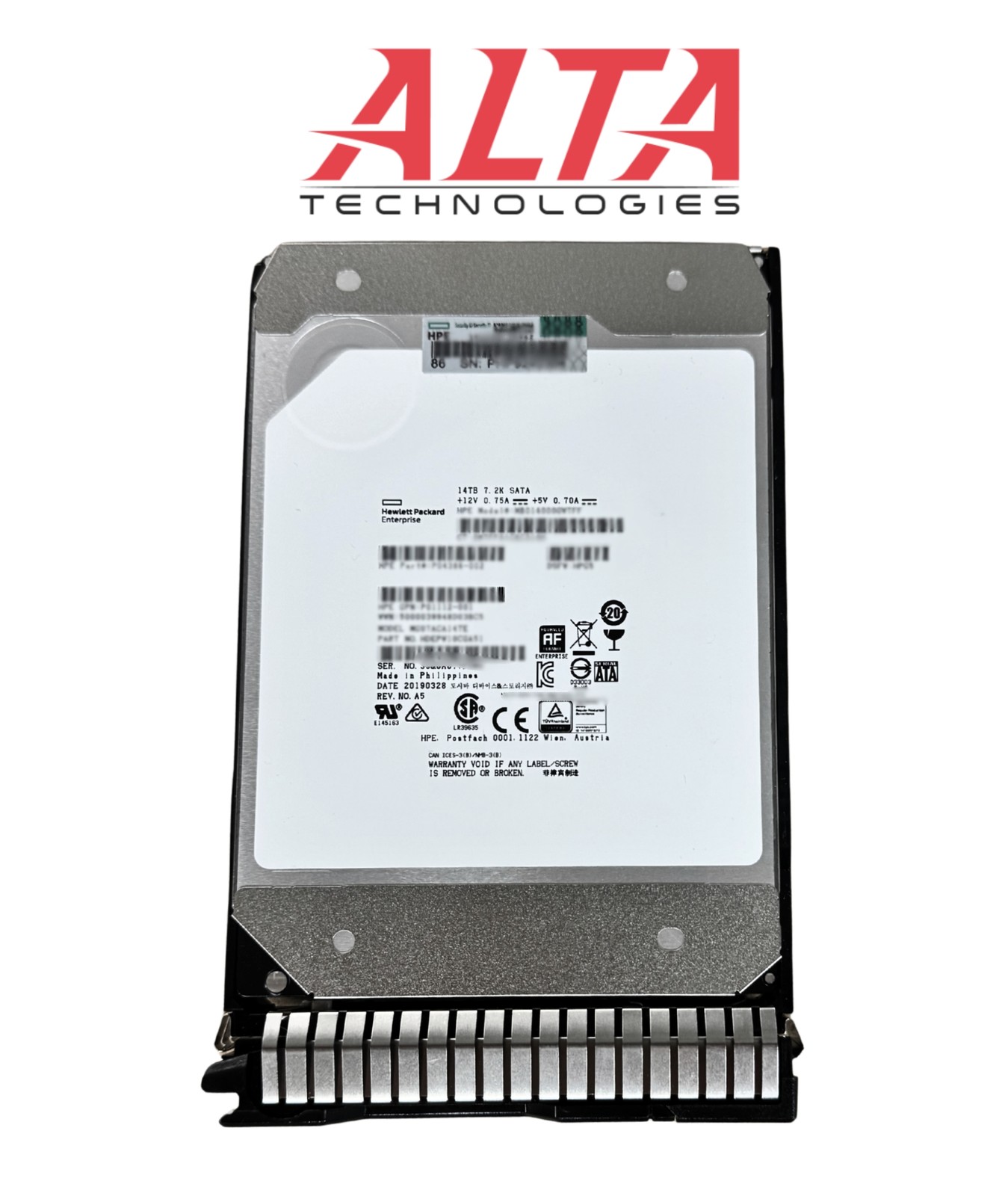 HP P11185-001 14TB 6G 7.2K LFF SATA HE SC DS HDD Hard Drive