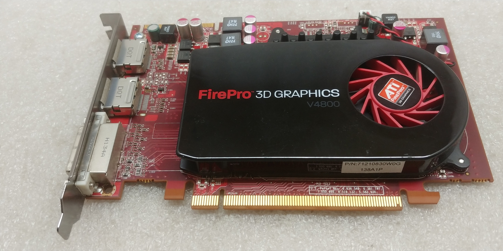 ATI FirePro V4800 1GB GDDR5 DP DVI 3D Full Height Video Graphics Card 