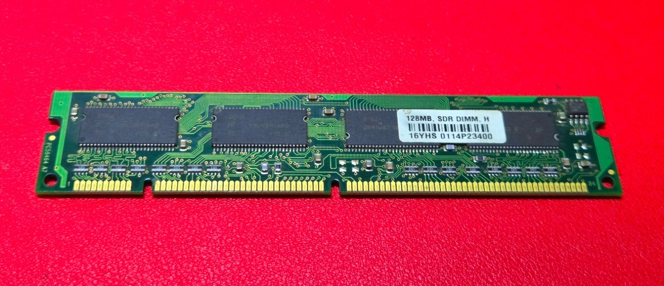 Vintage Micron 16YHS 128MB SDR RAM DIMM 0114P23400