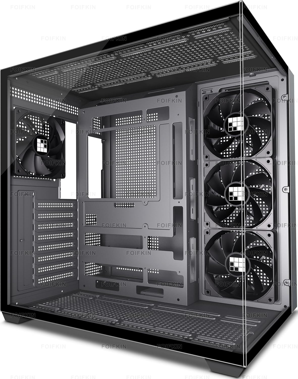 F300 (2025) PC Case - Pre-Installed 4 No RGB Fan, ATX Mid-Tower Computer Case, G