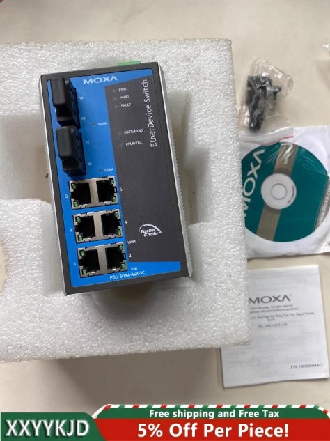 1PCS New Spot Goods EDS-508A-MM-SC new Ethernet switch  Duty-free