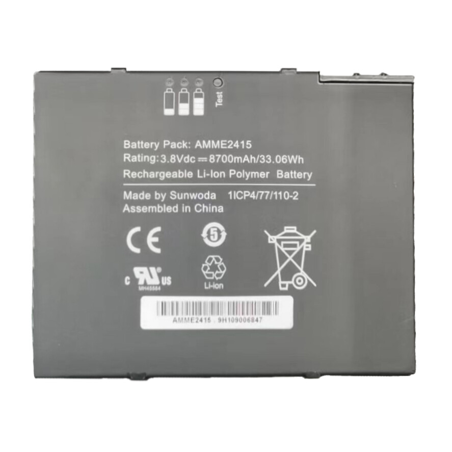 Genuine new 3.8V 8700mAh 33.06Wh AMME2415 battery for ZEBRA ET50 ET55