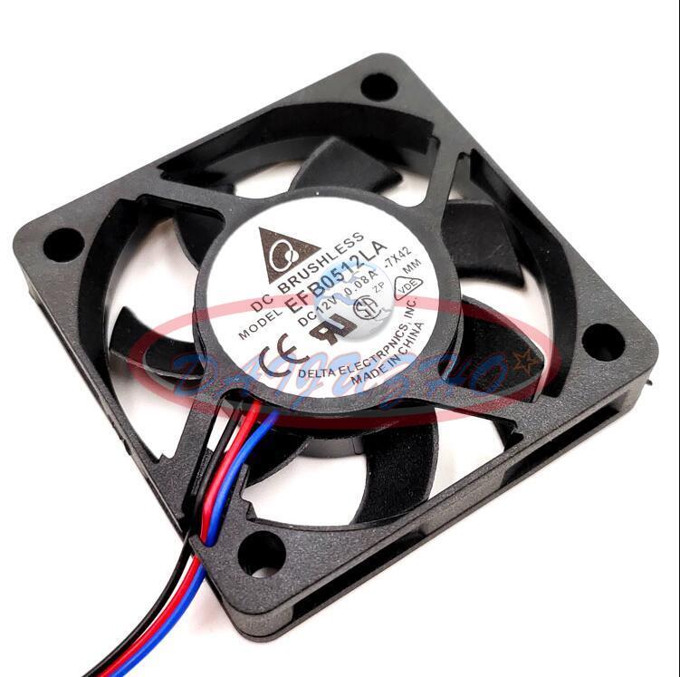 One 50*50*10MM EFB0512LA Delta fan DC12V 0.08A 0.6W 3pin