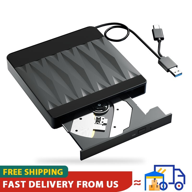 External Blu-ray DVD Drive Portable BD/DVD/CD -/+RW Player Burner Optical Drives