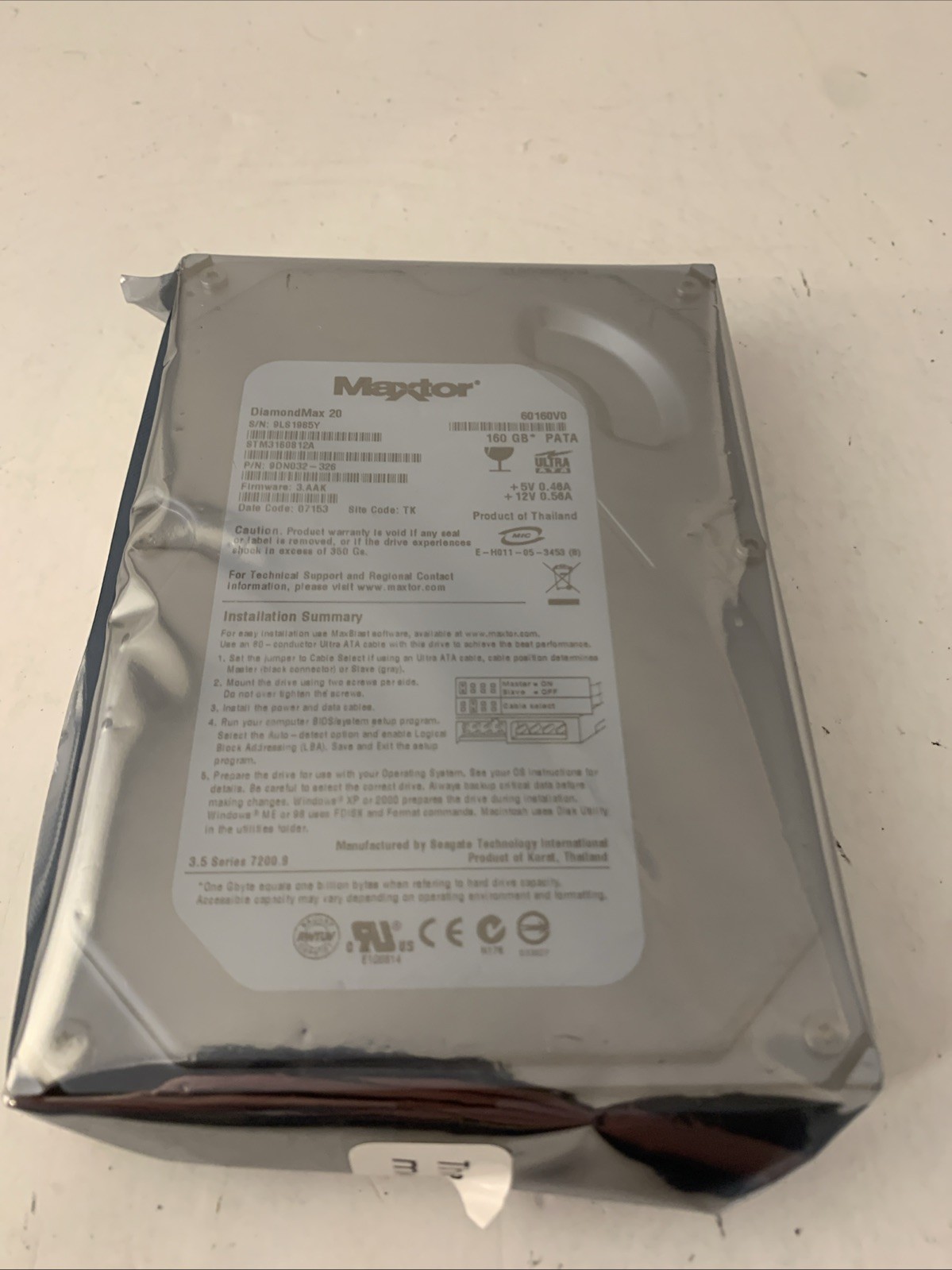 Maxtor Diamondmax 20 160 GB PATA 60160V0