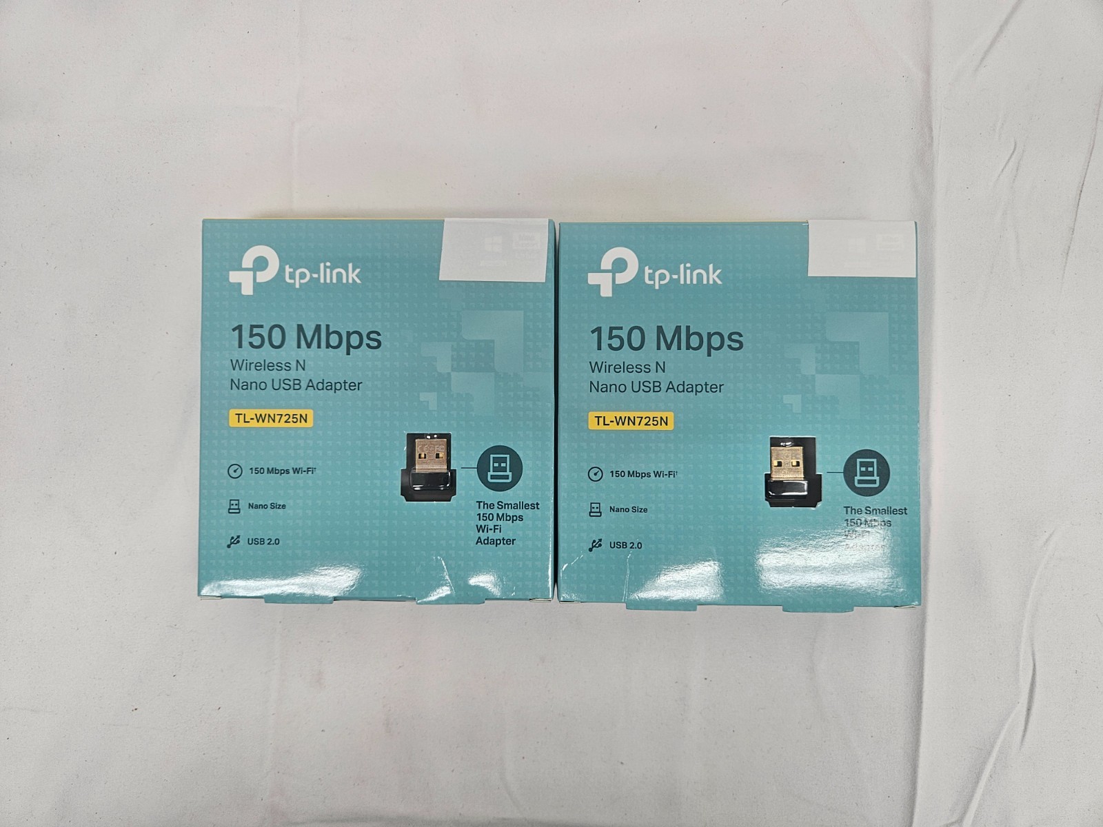 Open-Box, Lot of 2, TP-Link TL-WN725N Wireless Nano USB Adapter 150Mbps W1-B6-31