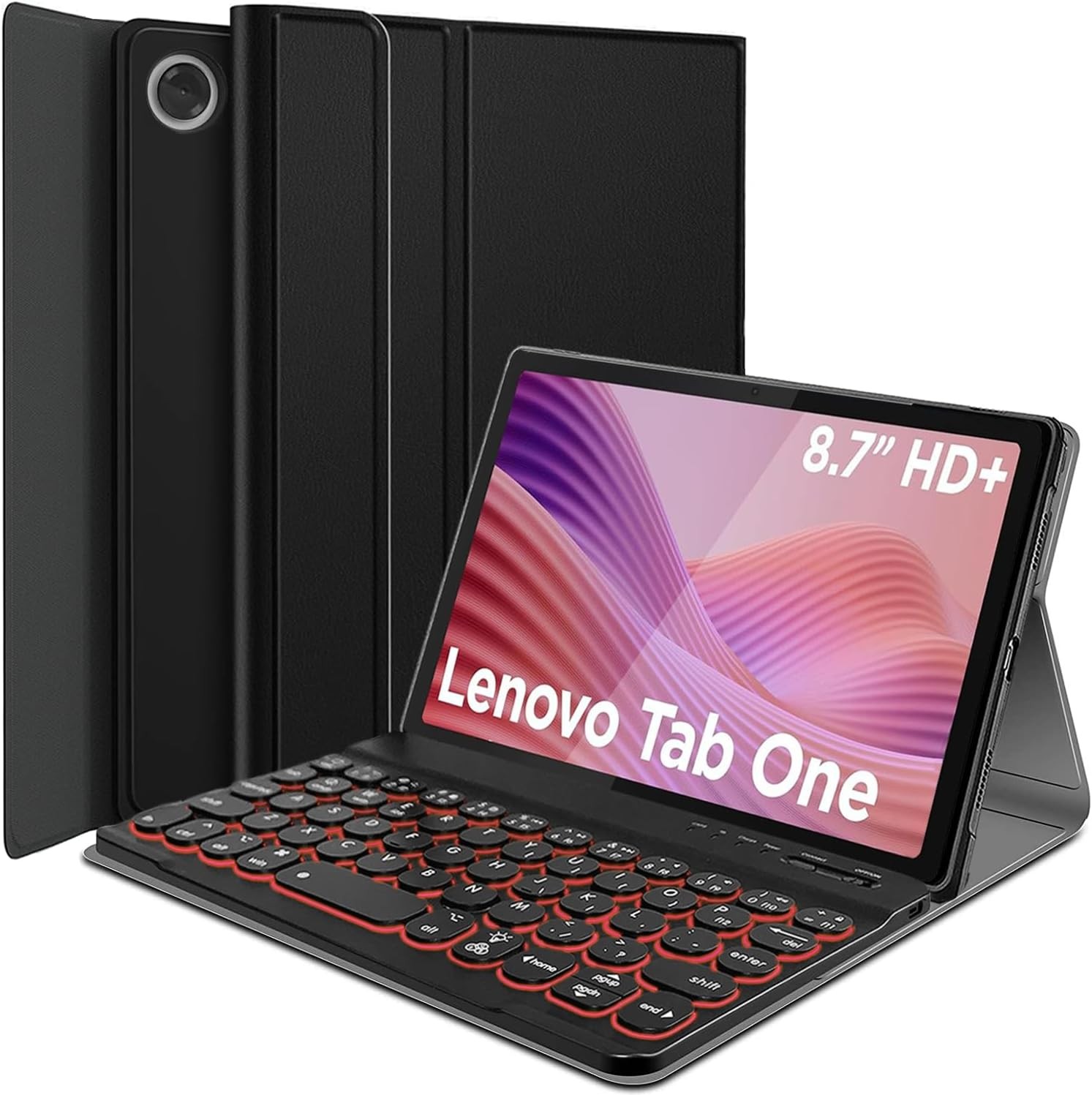 Case for Lenovo Tab One (TB305FU) 8.7 2025 Tablet, Detachable Wireless Keyboard