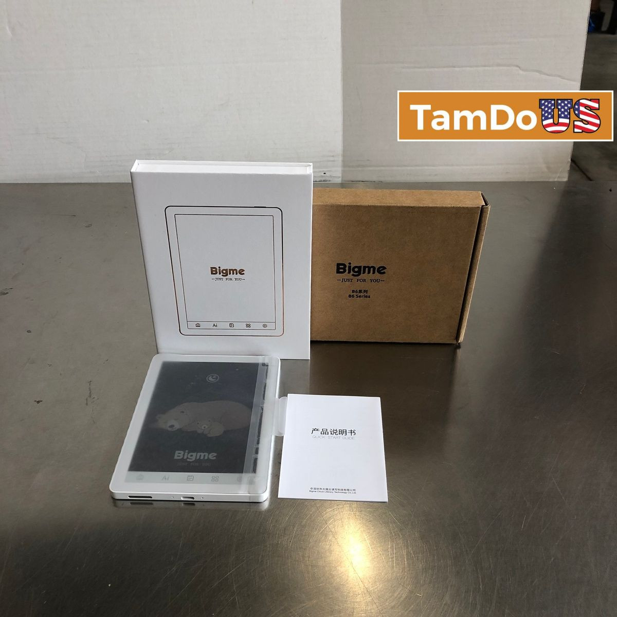Bigme B6 Color Ebook Reader 6" Android Color E-Ink Tablet Model B6 5V 2A White