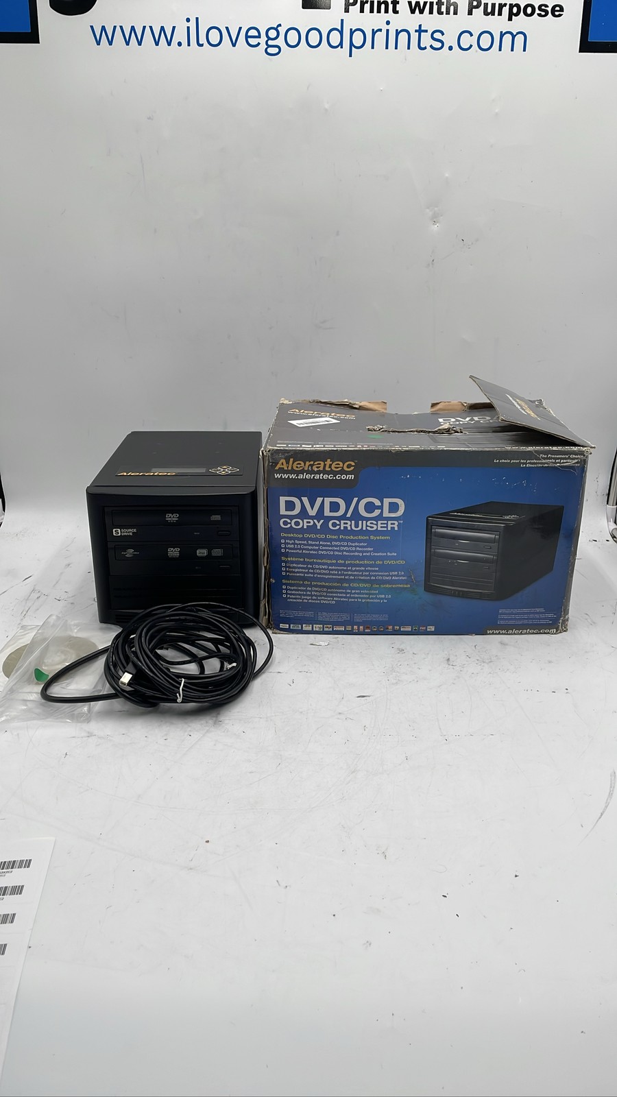Aleratec USB 2.0 DVD/CD Copy Cruiser Standalone Disc Duplicator Copier