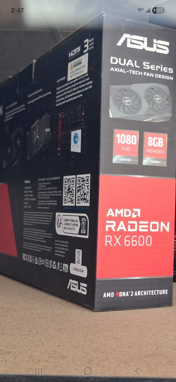 BRAND NEW S AMD Radeon RX 6600 XT OC 8GB GDDR6 Graphics Card (DUAL-RX6600XT-O8G)