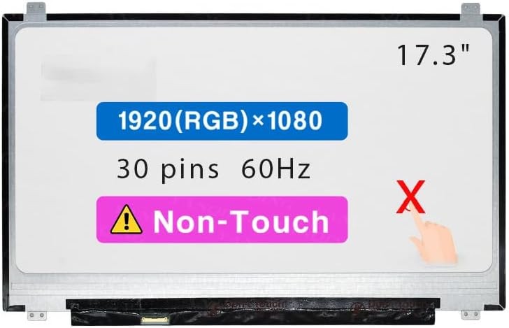 17.3" LCD Screen for HP 17-by4633dx 17-by4061nr FHD 30pin Non-Touch Display