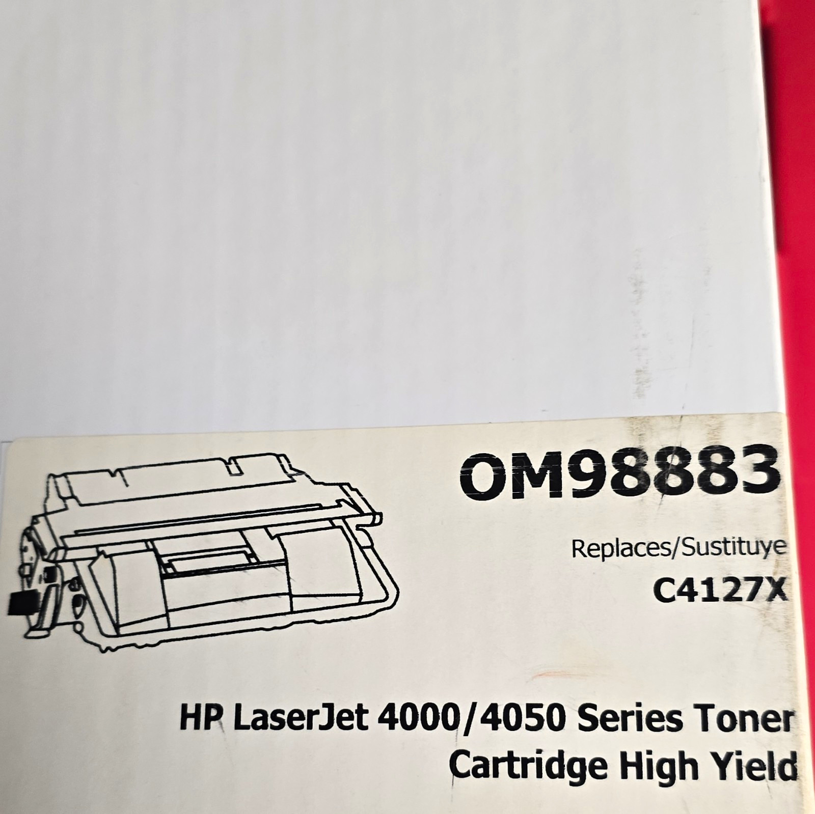 OfficeMax Black Laser Compatible Toner OM98883/C4127X for HP LaserJet 4000 4050