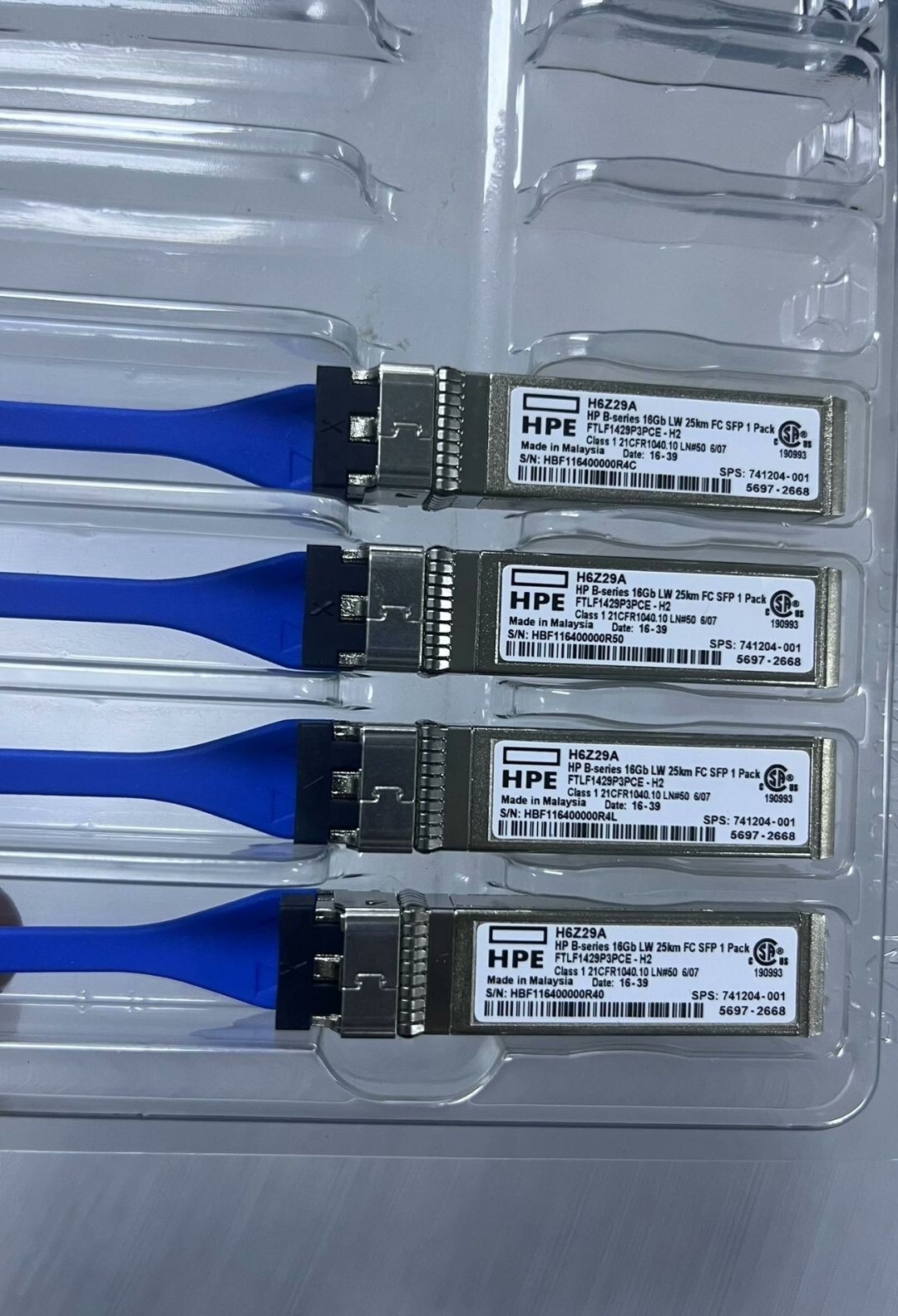 1PC HPE FTLF1429P3PCE-H2 16GB Fibre Channel 25KM 1310nm SFP Transceiver H6Z29A