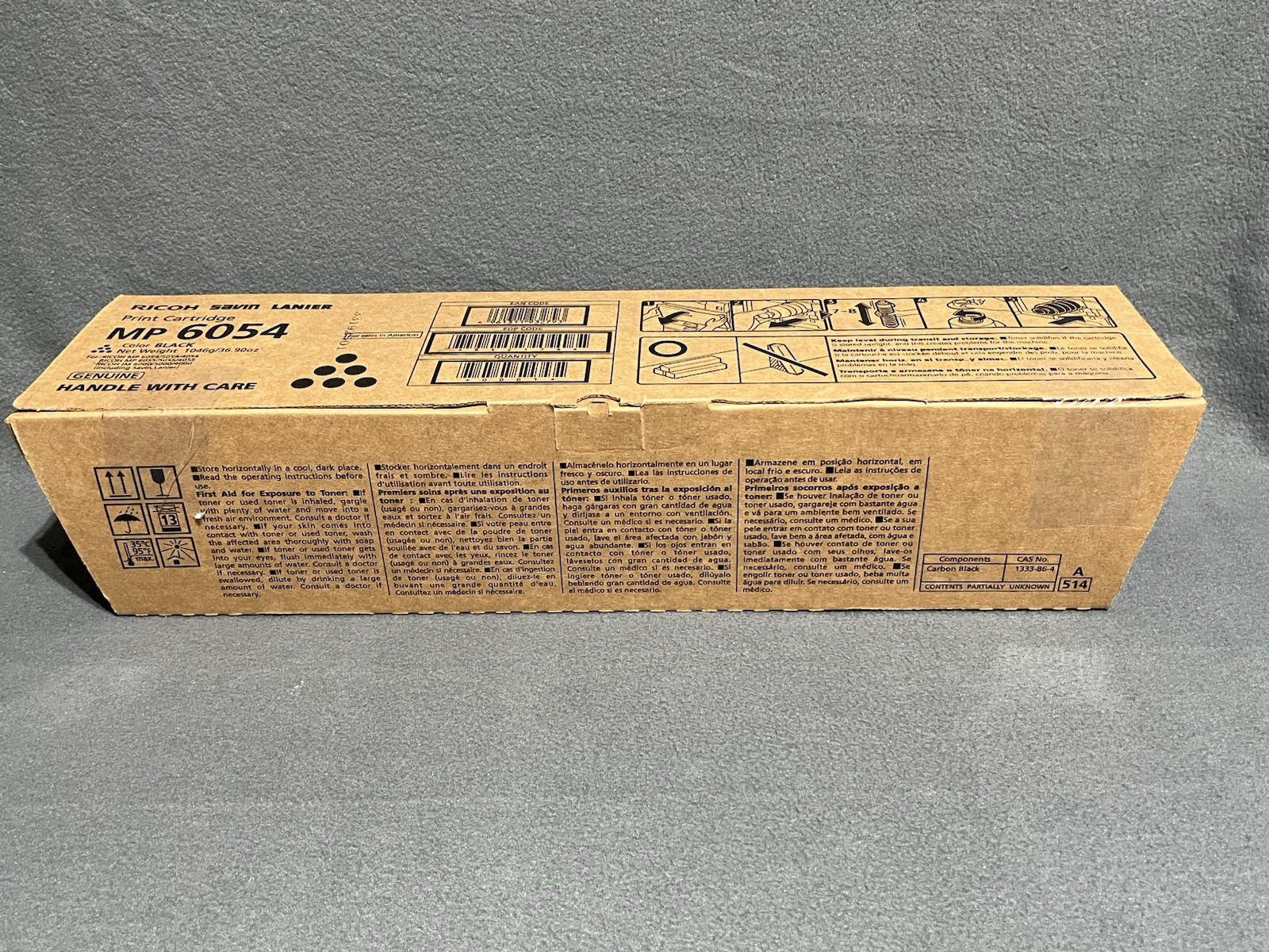 Ricoh MP 6054 842126 Black Toner Cartridge Genuine NEW in Box 