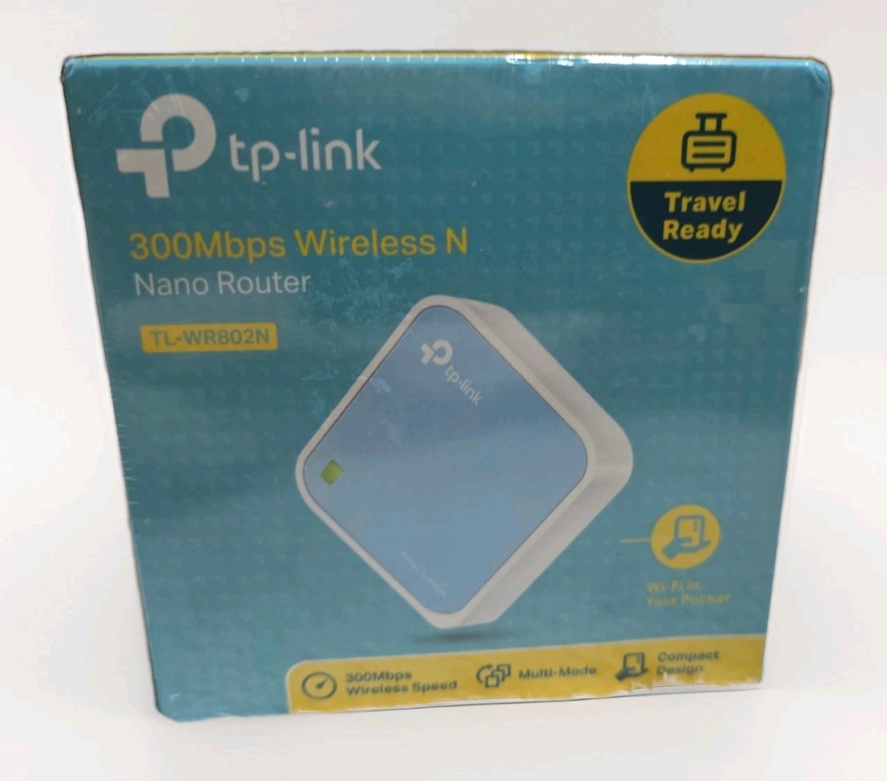 NEW Sealed TP-Link N300 Wireless Portable Nano Travel Router TL WR802N NEW