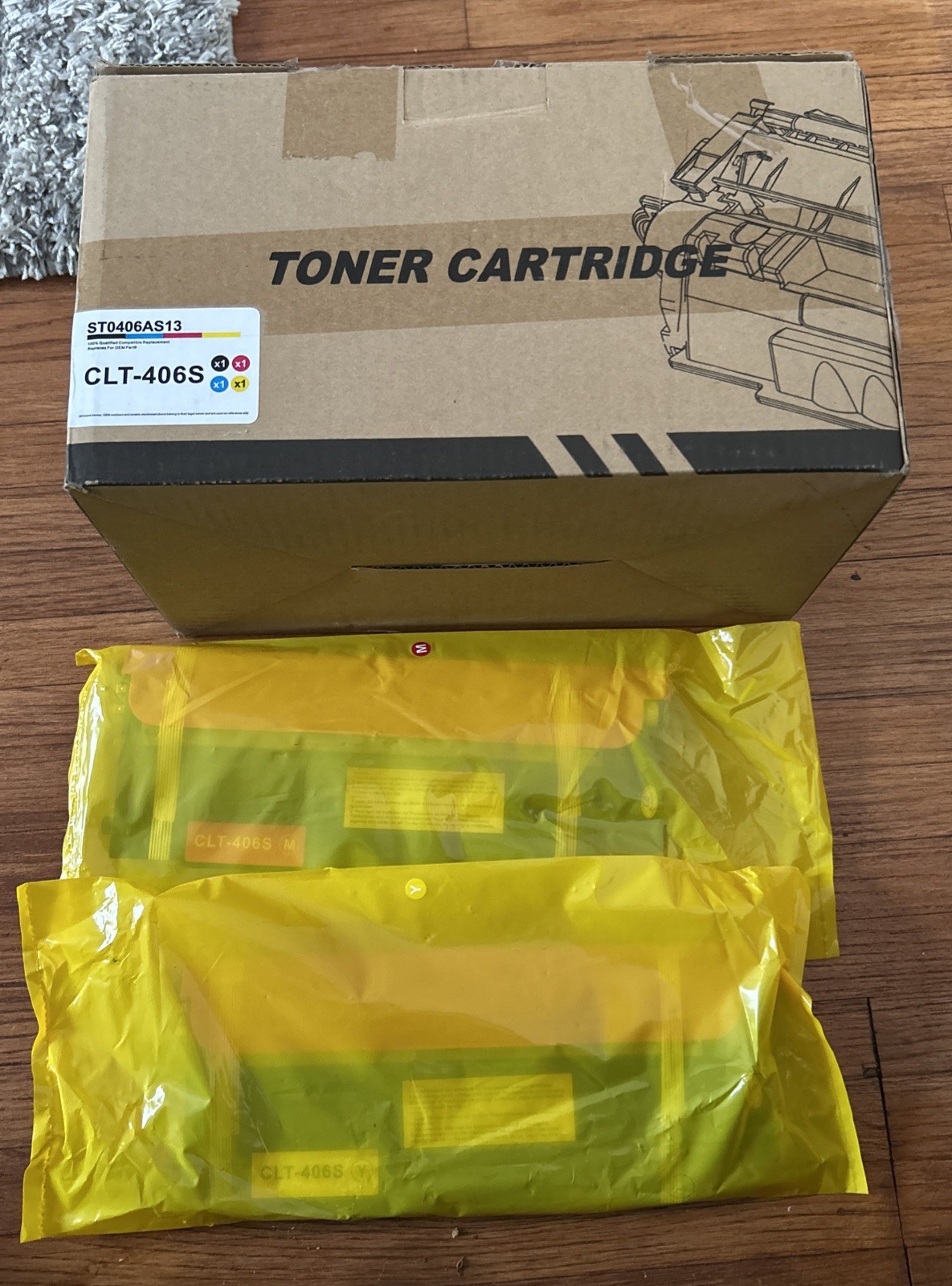 2 PK CLT-K406S C406S M406S Y406S Toner Set Magenta/Yellow “Sealed”