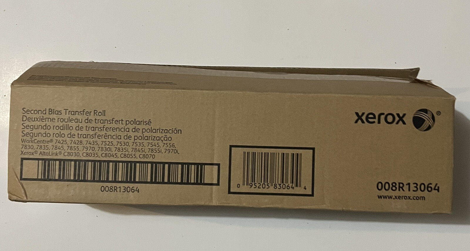 NEW Genuine XEROX 008R13064 SECOND Bias Transfer Roll WorkCentre 7425 7525