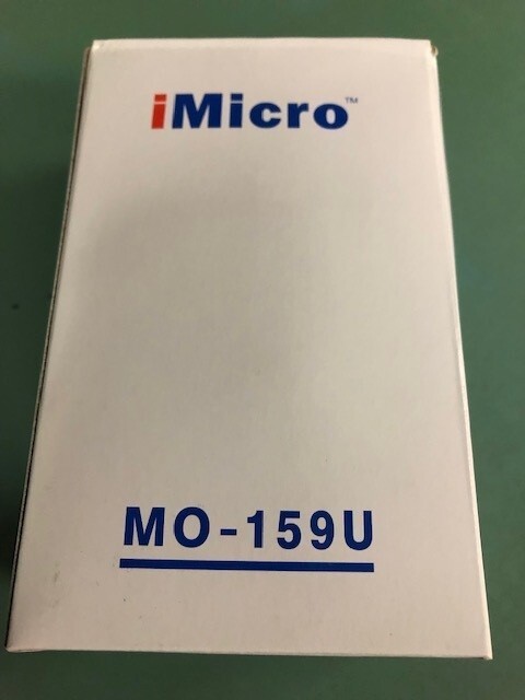iMicro MO-159U Wired USB Optical Ergonomic Scrolling Computer Mouse- NEW IN BOX