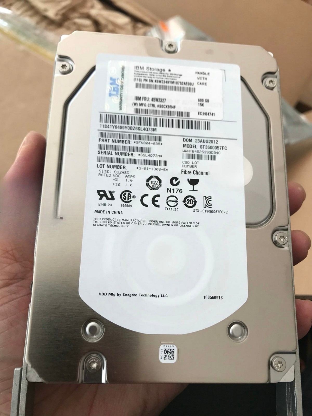 IBM 45W2327 45W2349 45W3387 DS8000 8700 600G15K ST3600057FC