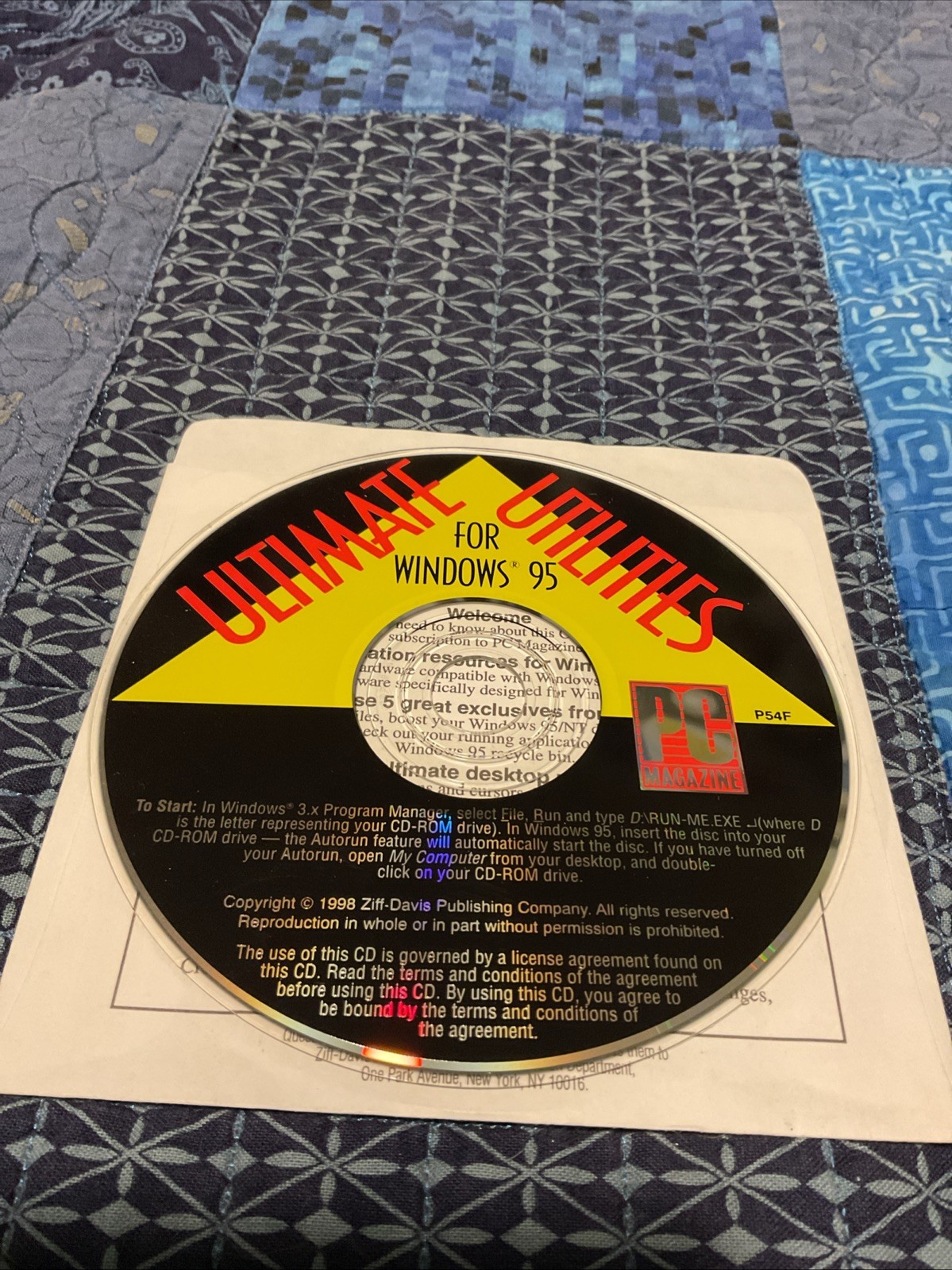 PC Magazine CD-ROM - Ultimate Utilities For Windows 95