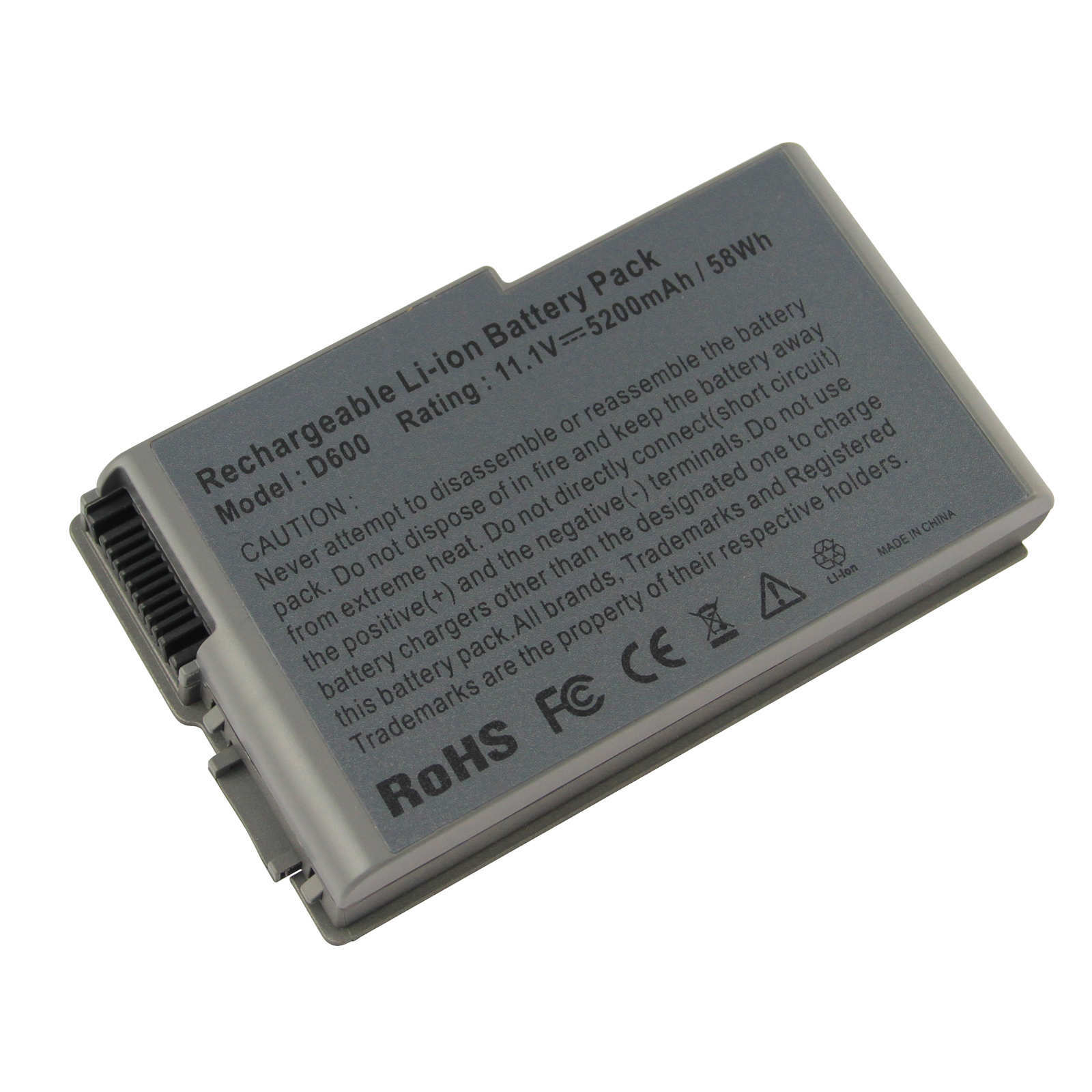 D610 Battery for Dell Latitude D520 D500 D530 D600 Inspiron 500m 510m 600m 58Wh