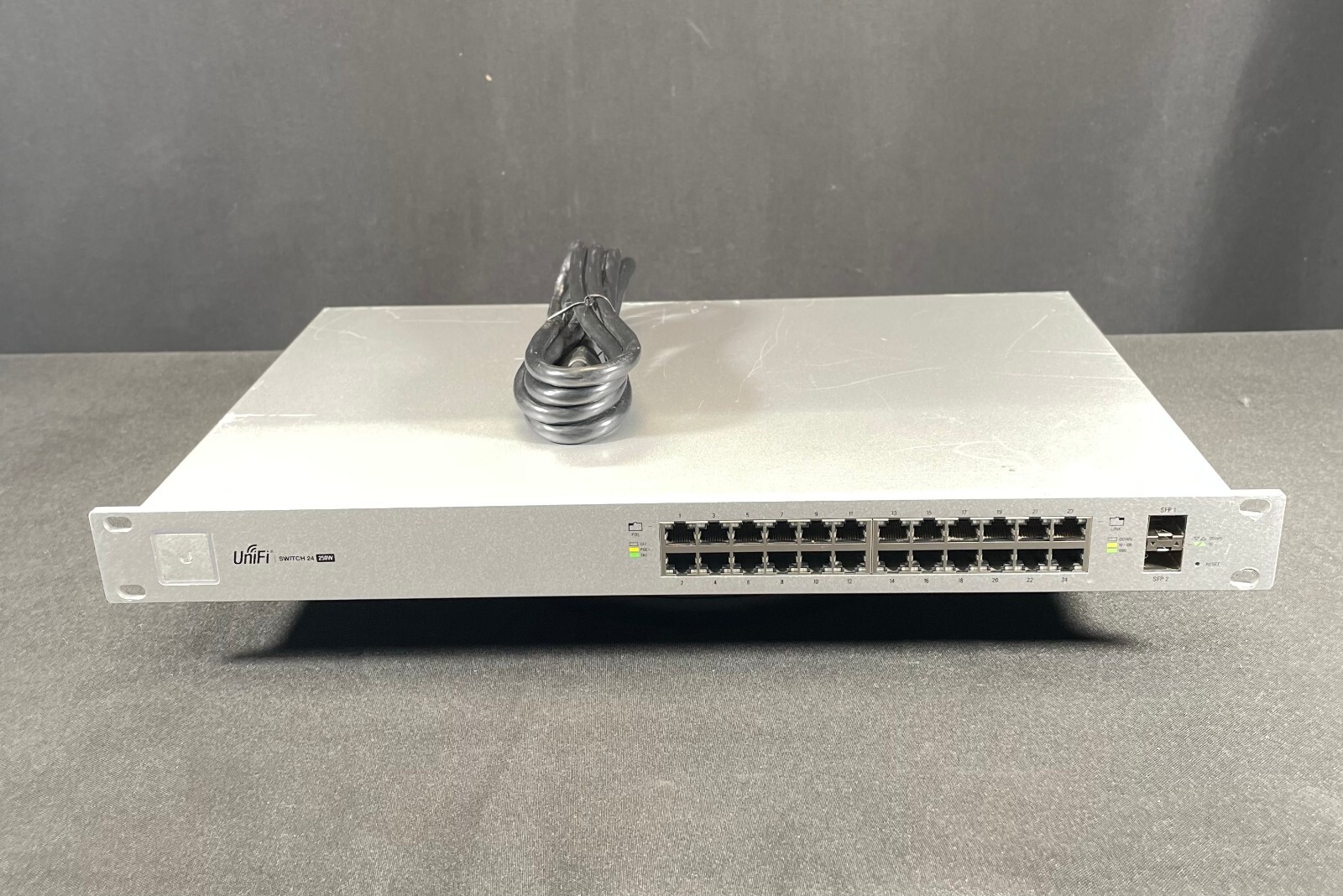 Ubiquiti UniFi US-24-250W 24 Port Managed Gigabit PoE+ Switch-Same Day Shipping
