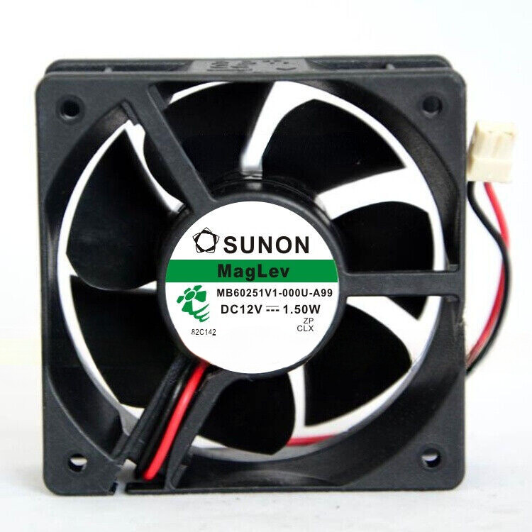 1Pcs For SUNON MB60251V1-000U-A99 12V 1.50W 6025 6CM 2-wire Inverter Cooling Fan