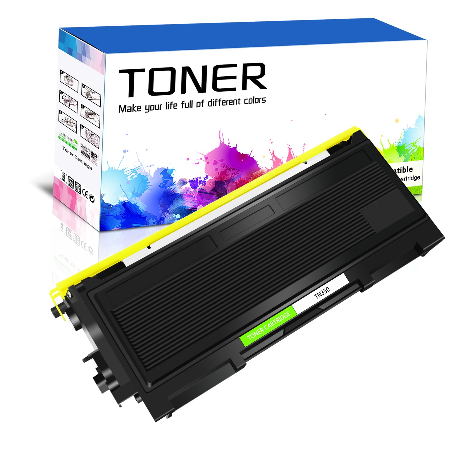 TN350 Toner DR350 Drum For Brother MFC-7220 MFC-7420 7820 Intellifax2820 HL-2040