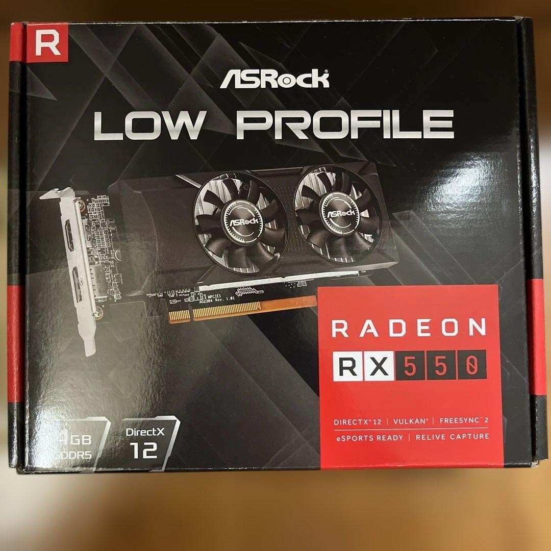 ASRock Radeon RX 550 4GB GDDR5 Low Profile Graphics Card Dual Fan