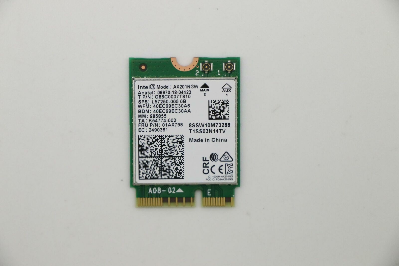 AX201NGW 01AX798 GENUINE ORIGINAL ACER WIRELESS CARD A515-54-37U3 N18Q13