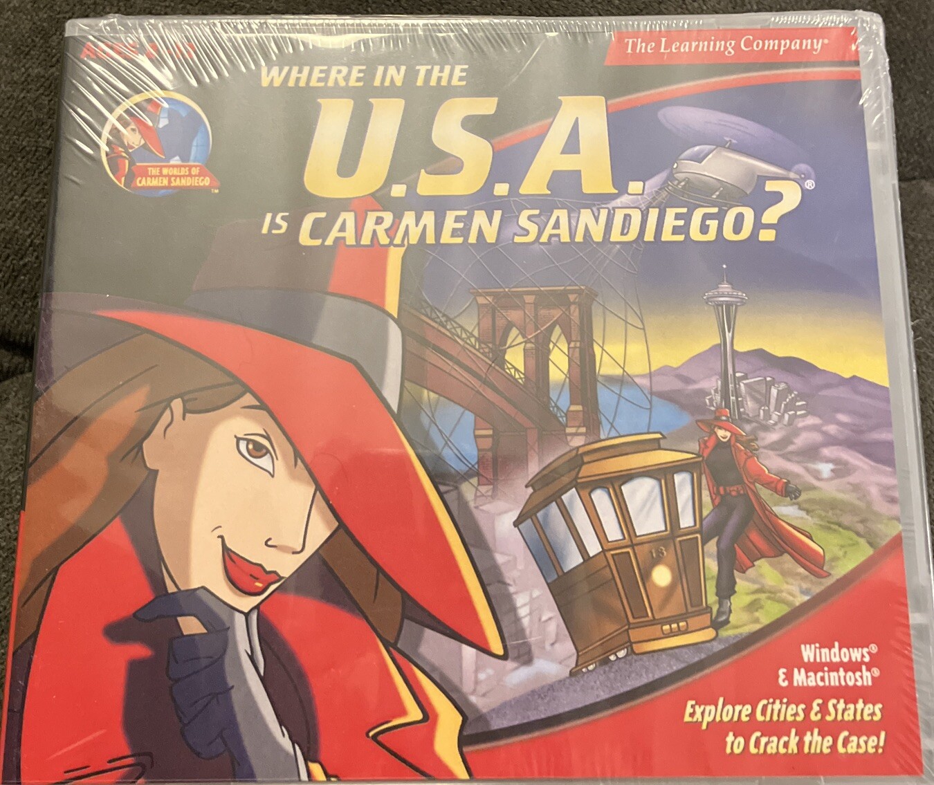 Broderbund Where in the USA is Carmen SanDiego? V3.53 for PC, Mac