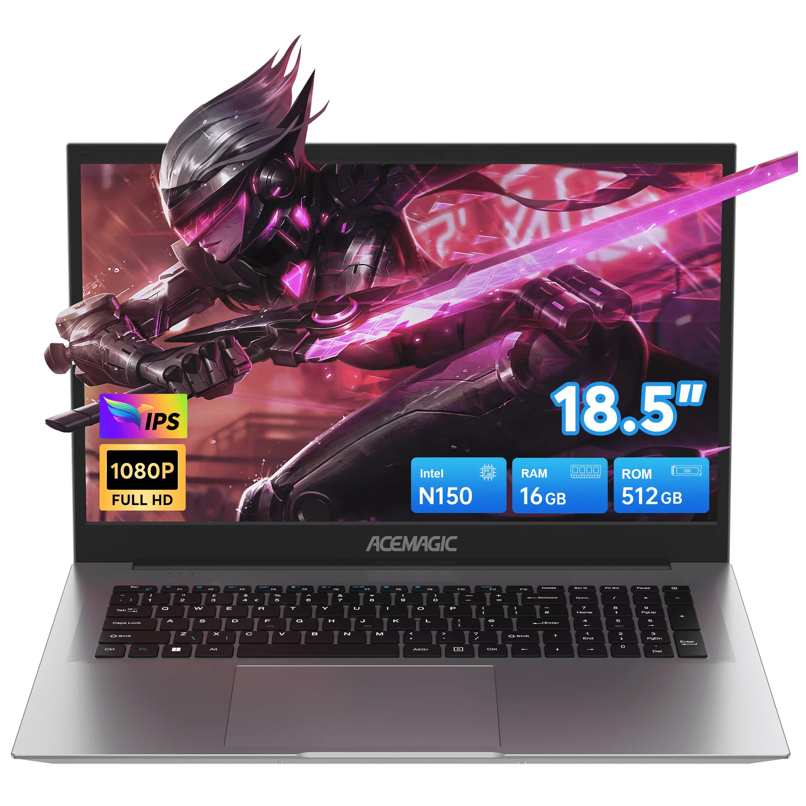 ACEMAGIC AX18 18.5" HD Laptop Intel N150 16GB DDR4 512GB SSD WIFI windows 11 Pro
