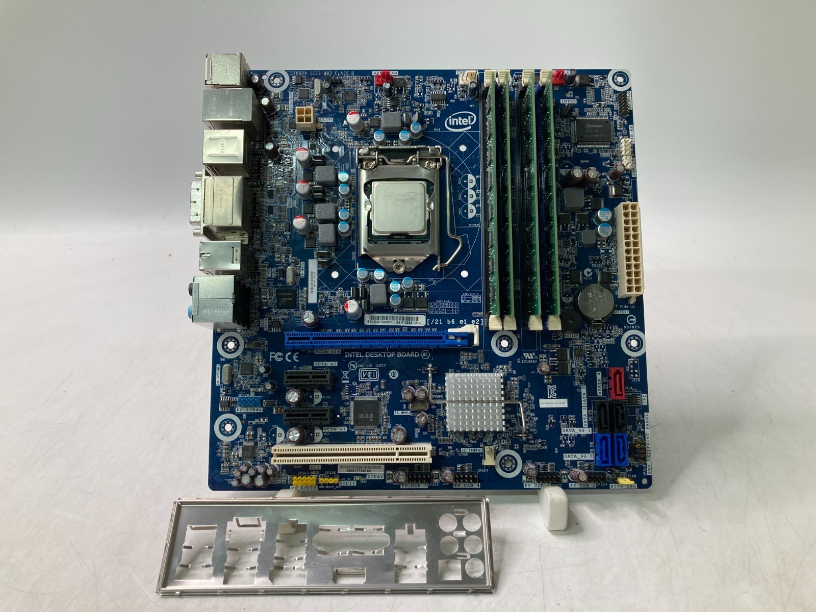 Intel DH67GD Motherboard w/ i5-2400 3.1GHz 16GB RAM DDR3 w/ IO Shield