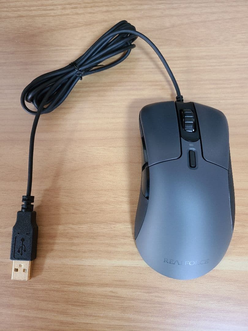 Topre REALFORCE RM1 MOUSE RFM02U21 USB PC Gaming Mouse Gray From Japan
