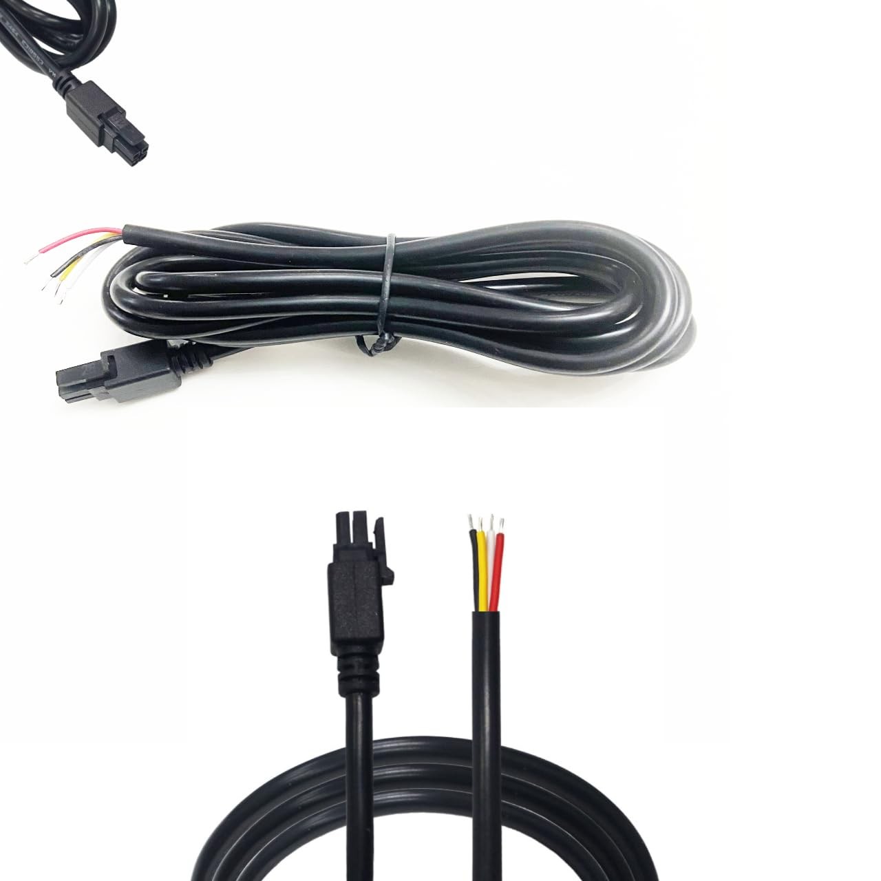 4Pin Boot Molex Shielded GPIO Power DC Cable 24AWG Barrel Tips Modem Part