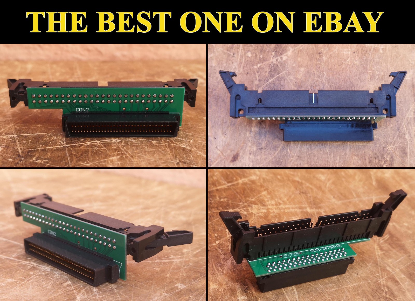 EjectorHeader SCSI 68-pin Mini-Centronics MD68M to 50-pin Male Adapter Converter