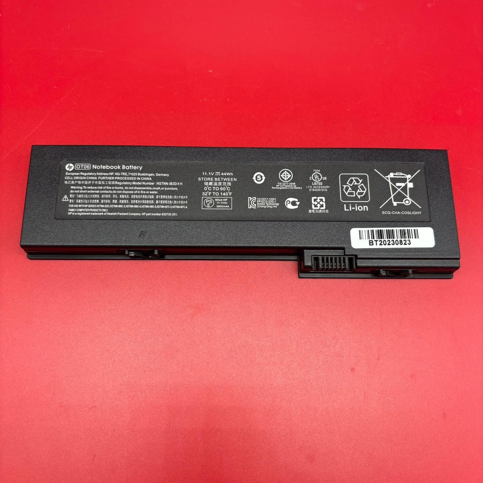 OT06XL Battery for HP EliteBook 2730p 2740w 2760p 2710p HSTNN-OB45 HSTNN-W26C