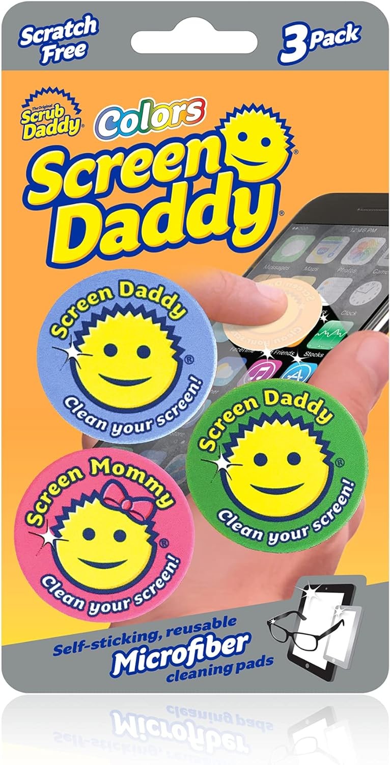 Screen Daddy Microfiber Pads for Electronics, Scratch-Streak-Washable