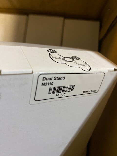 M3110 3M Dual stand for monitor mount, Silver - BUY MORE & SAVE