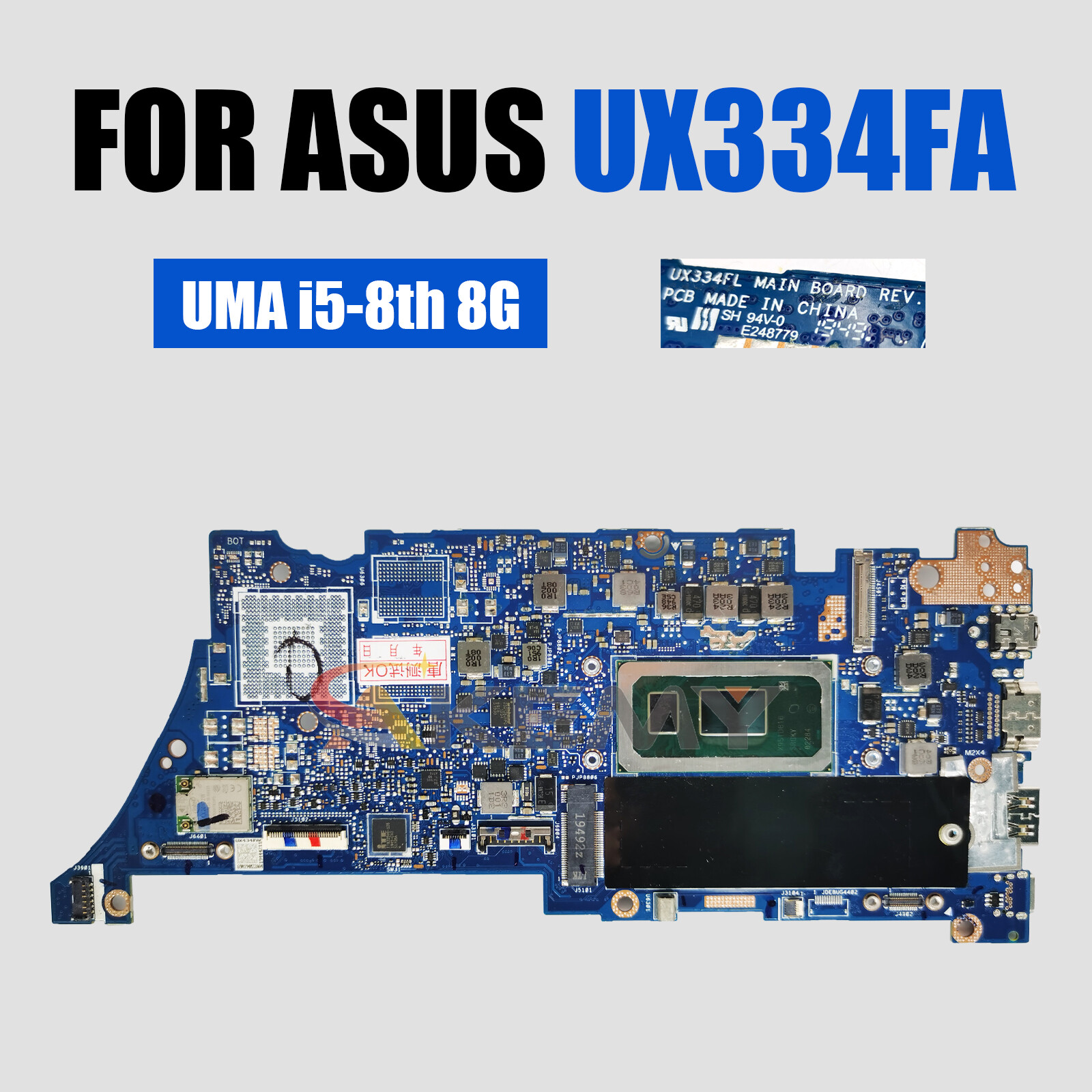 UX334FA For ASUS UX334FAC UX334FLC UX434FLC UX434FA Motherboard I3 I5 I7 8G/16G