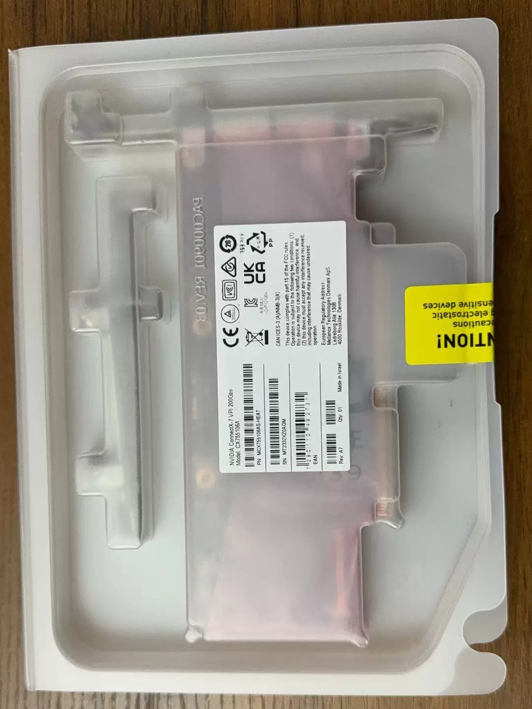 Mellanox MCX755106AS-HEAT CX7_ Dual port 200G Network Card QSFP112 PCIE 5.0 X16
